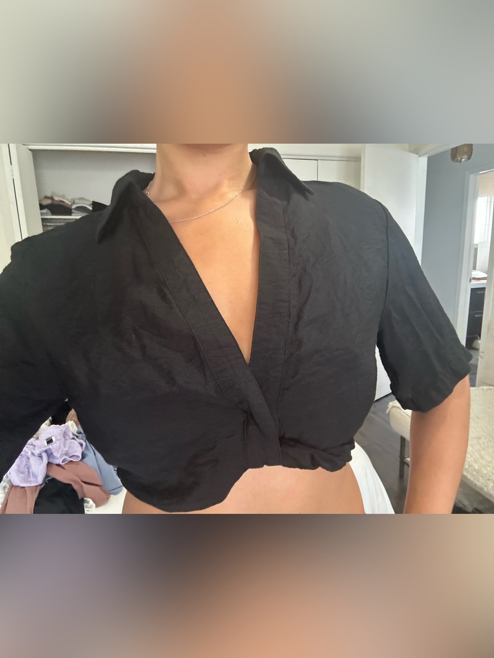 Dynamite Black Crop Top